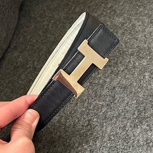 Authentic 💯🫶🏻 Hermès Black Belt Leather ❤️💯